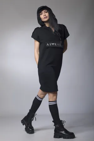 Knee Length Dress with Hood