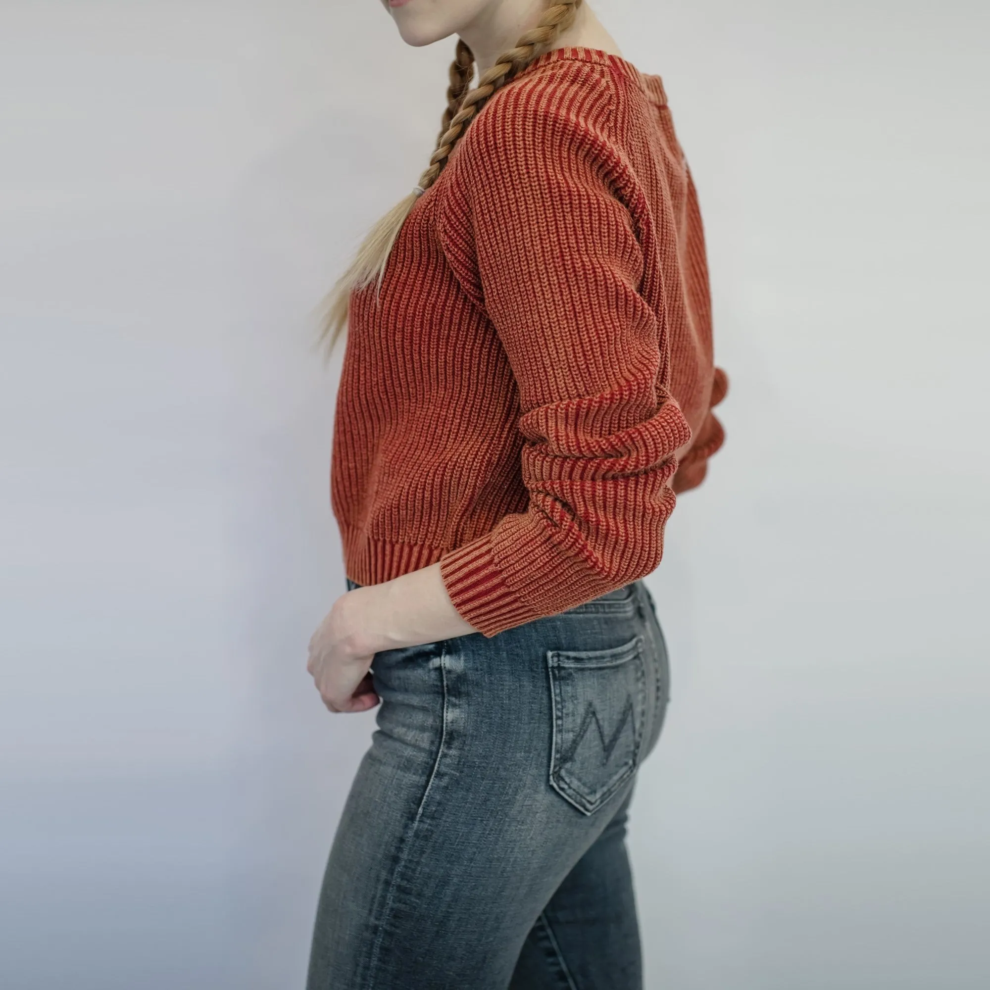 Knit Crewneck (Rust)