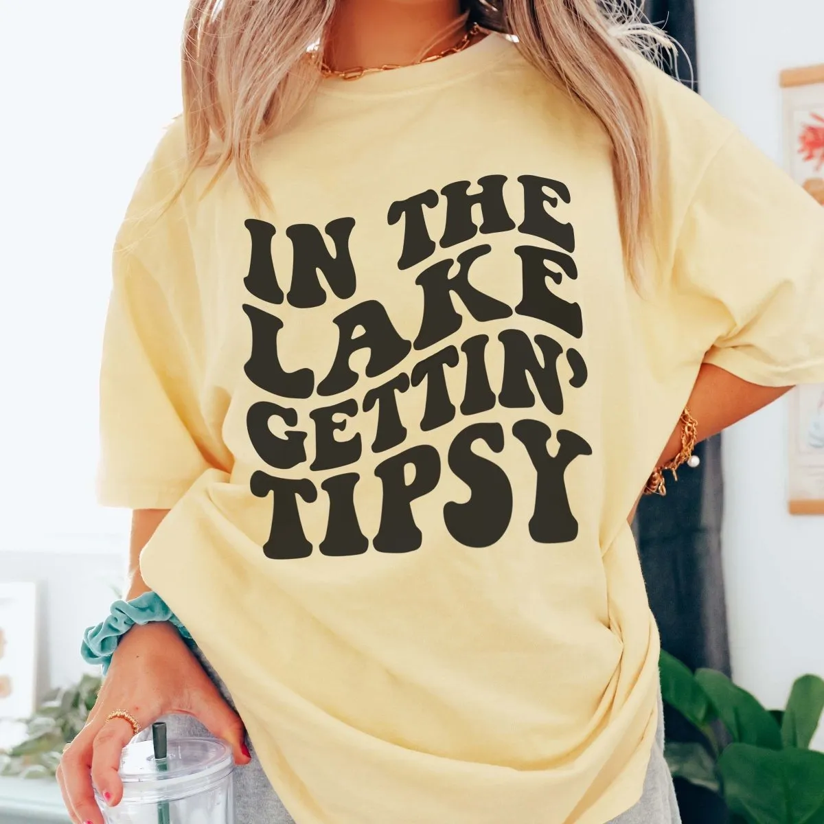 Lake Gettin Tipsy Comfort Color Tee