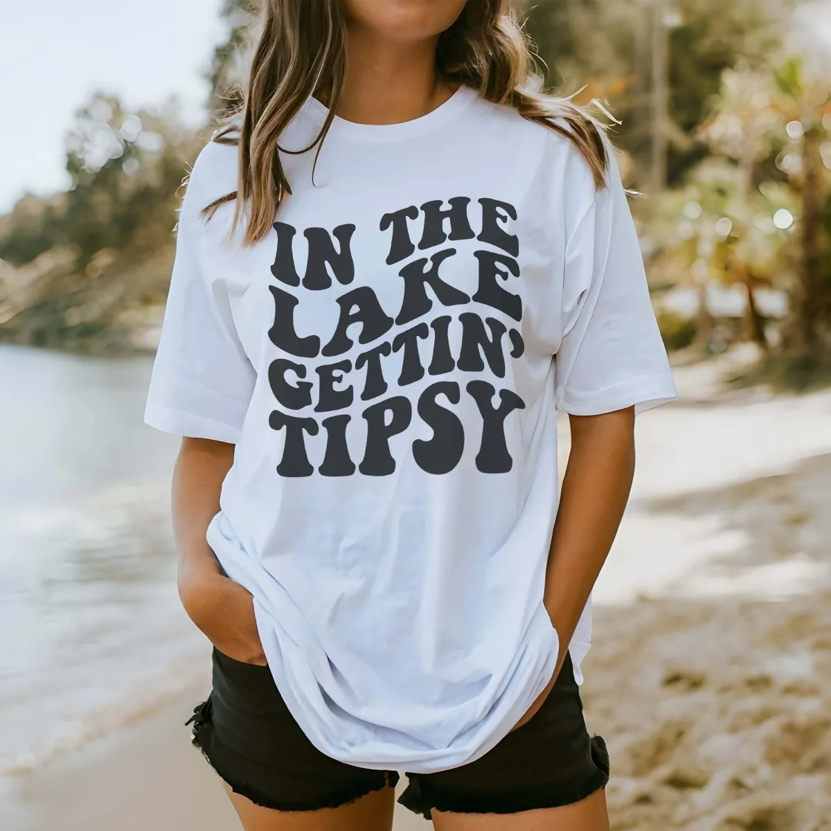 Lake Gettin Tipsy Comfort Color Tee