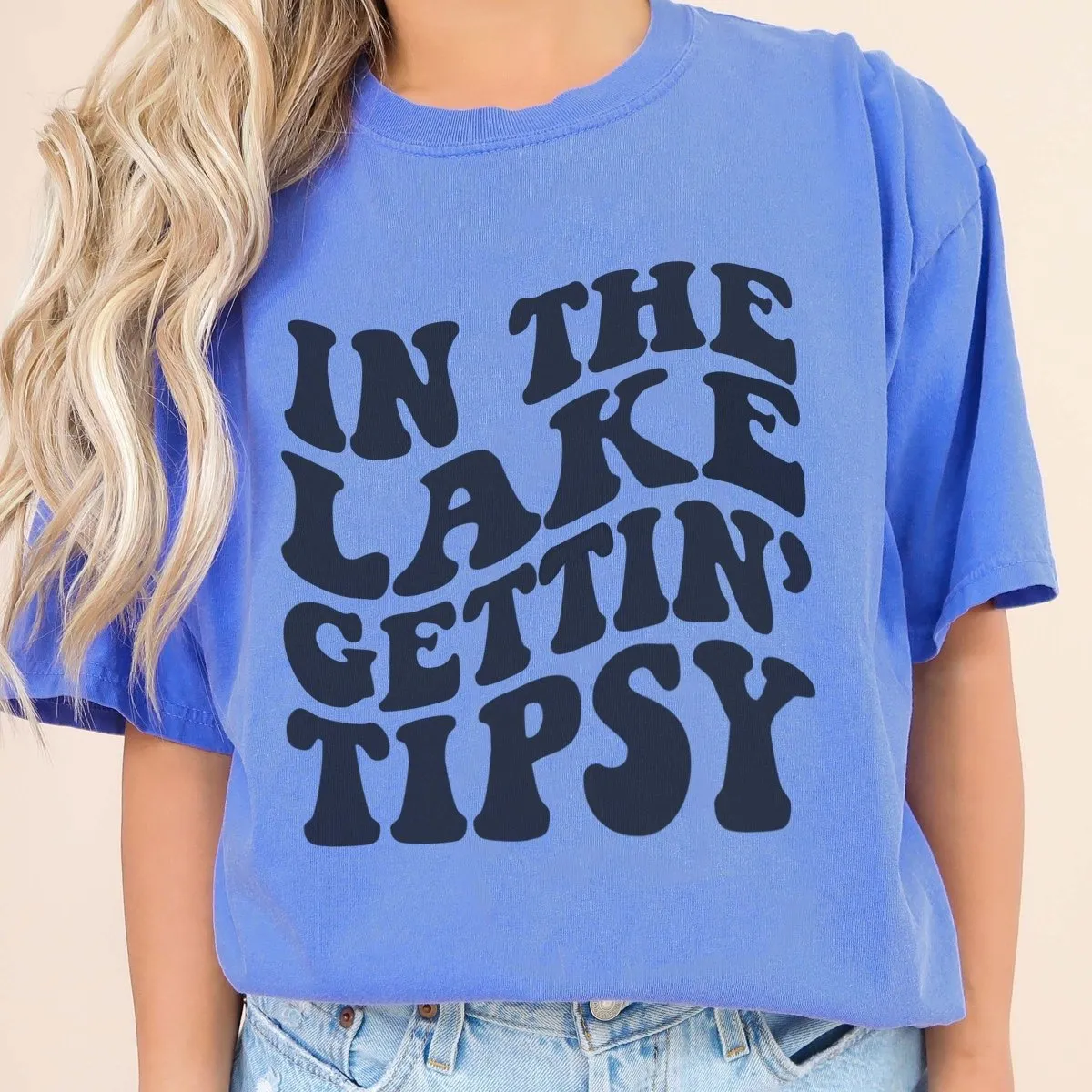 Lake Gettin Tipsy Comfort Color Tee