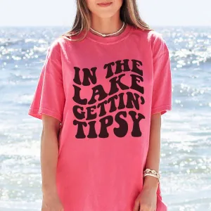 Lake Gettin Tipsy Comfort Color Tee