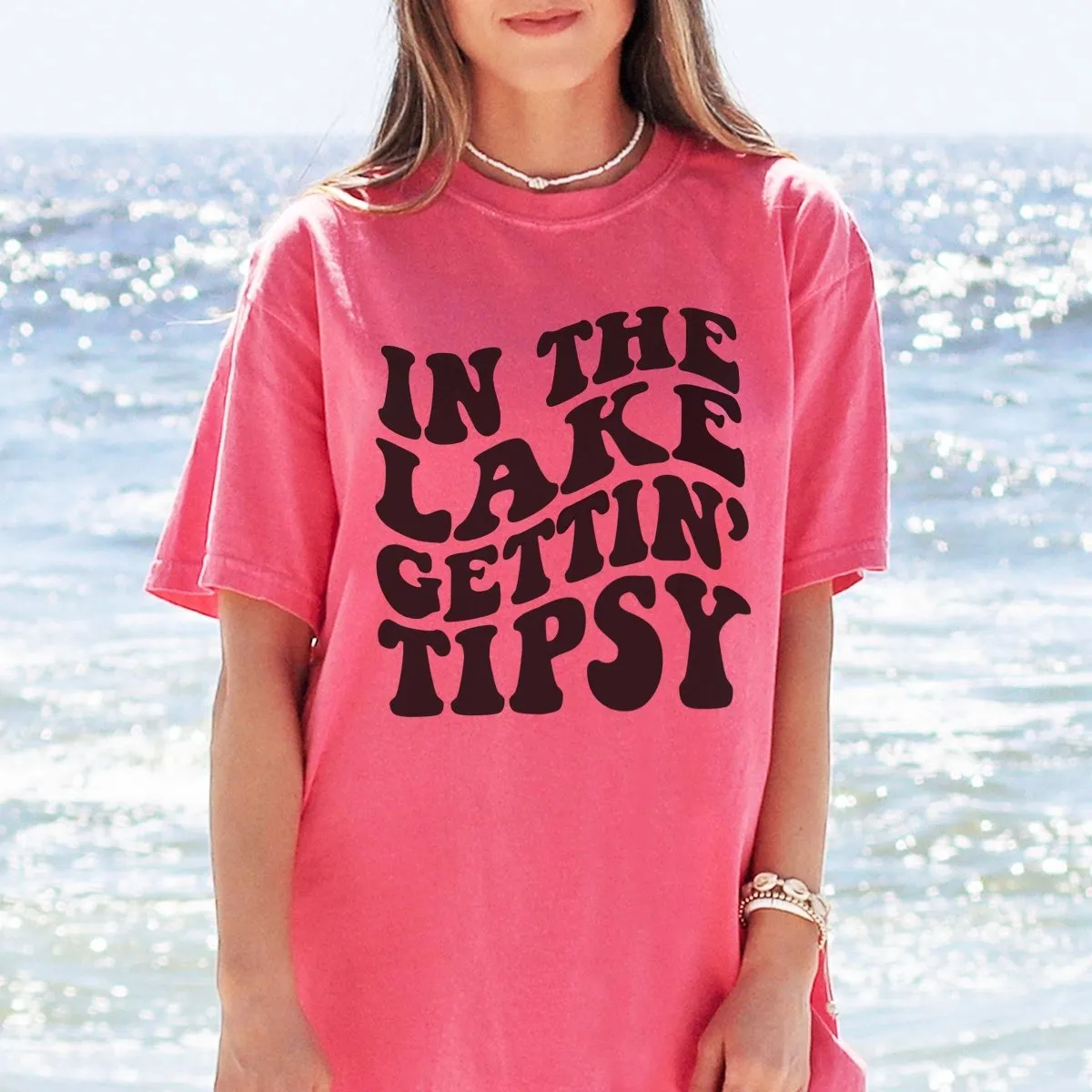 Lake Gettin Tipsy Comfort Color Tee