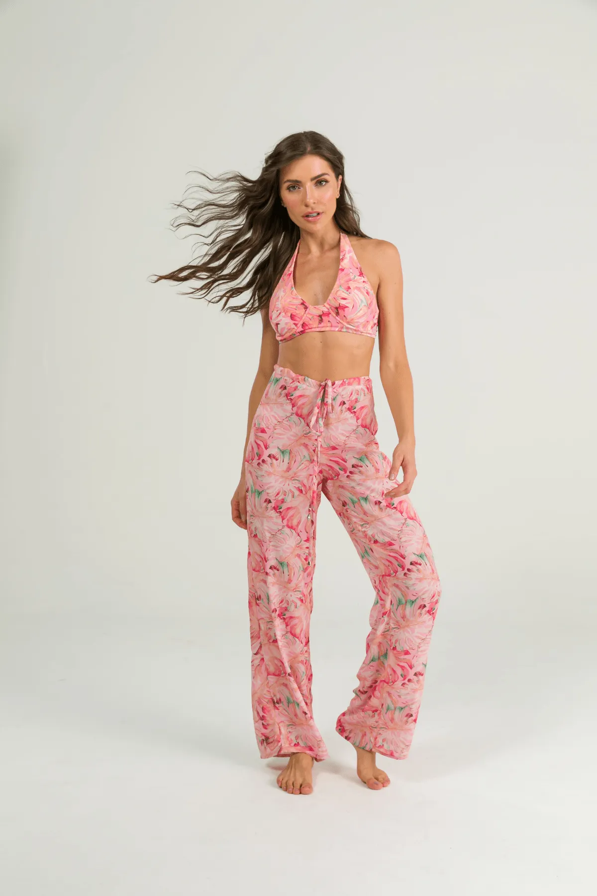 Leblon Way Print Claire Pants Cover Up Resort Wear