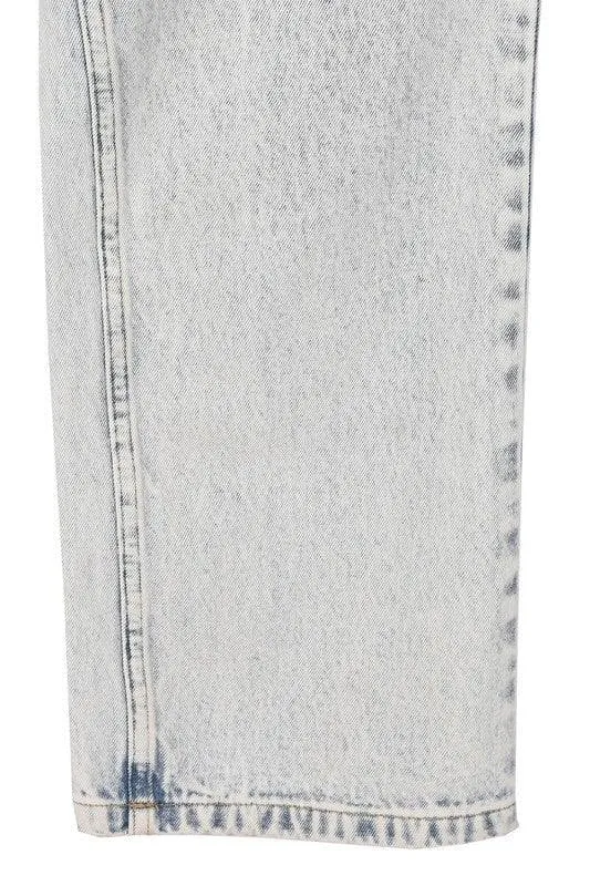 LILOU Relaxed Straight Denim Jeans