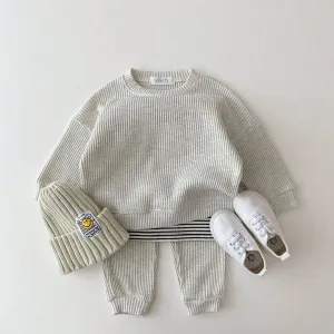 Loose Tracksuit Pullovers Tops Pants 2PCS Sets