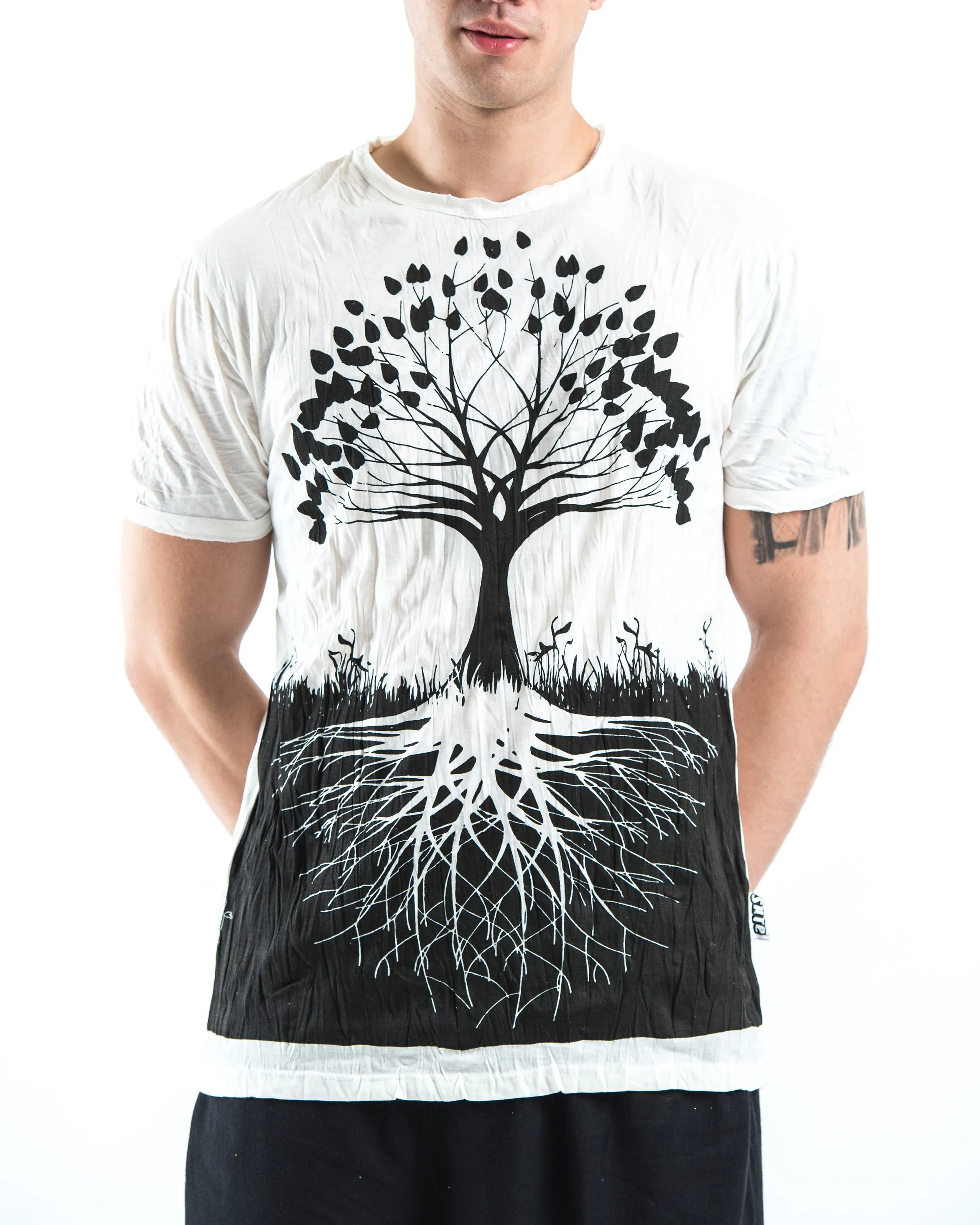 Mens Tree of Life T-Shirt in White