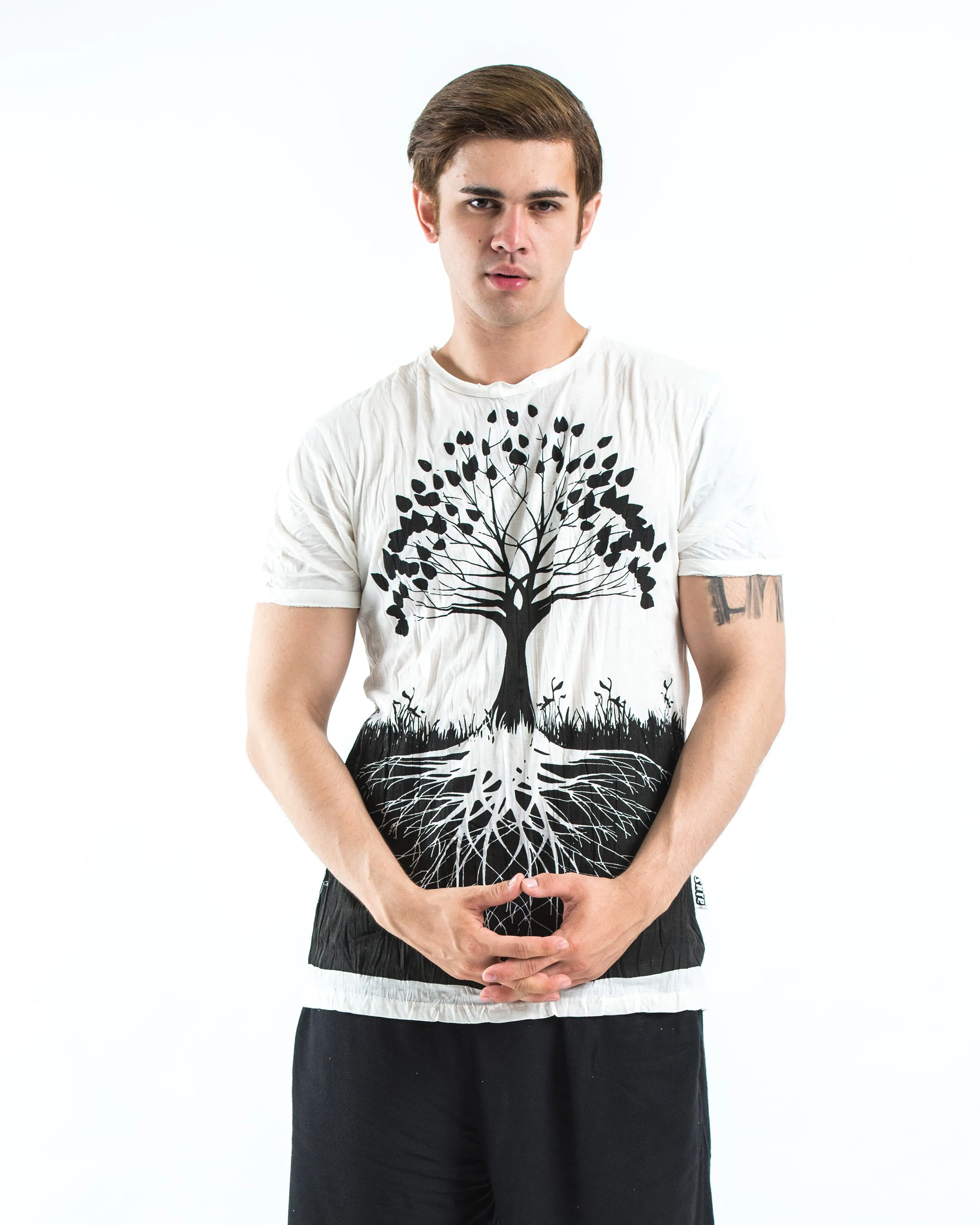 Mens Tree of Life T-Shirt in White