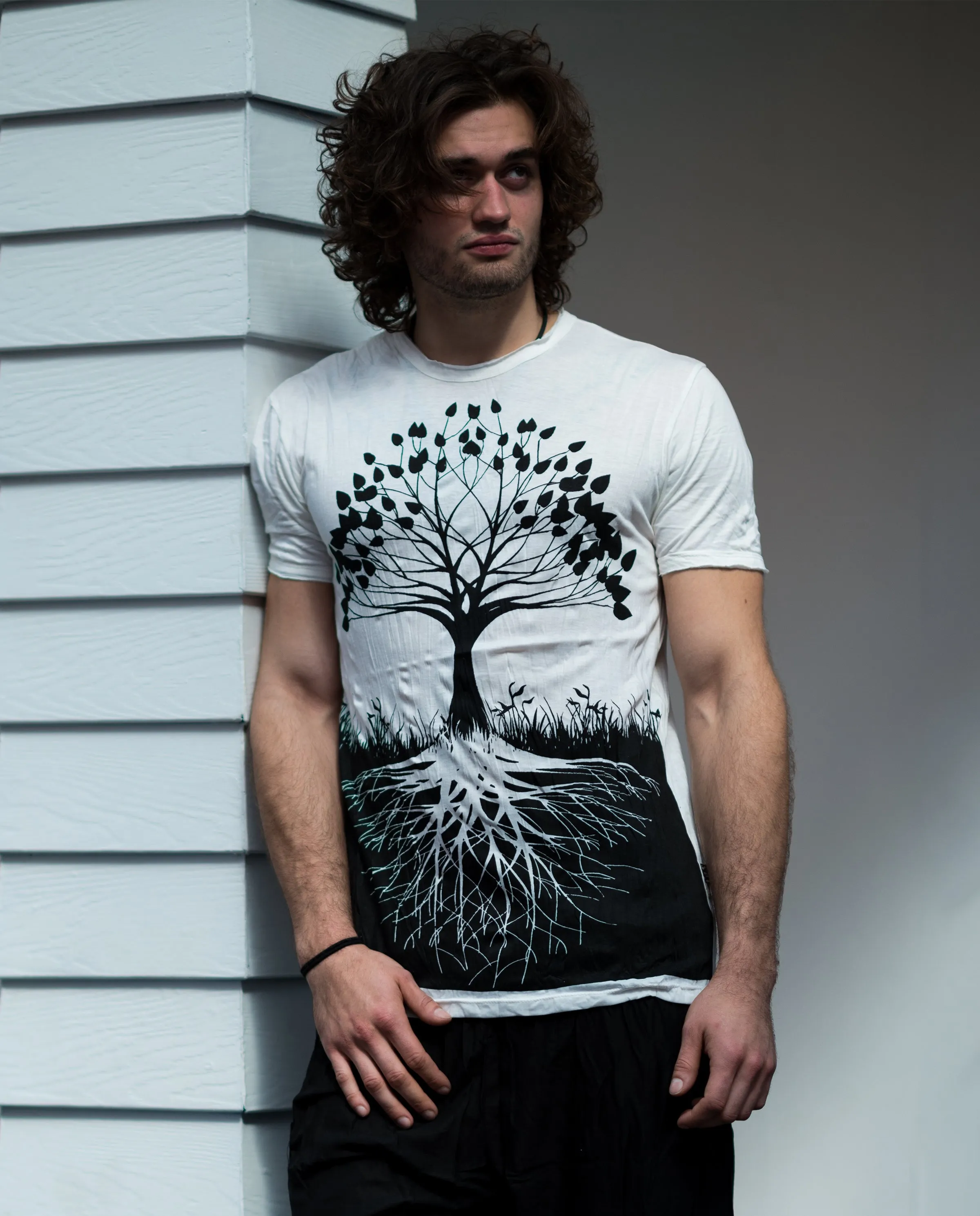 Mens Tree of Life T-Shirt in White