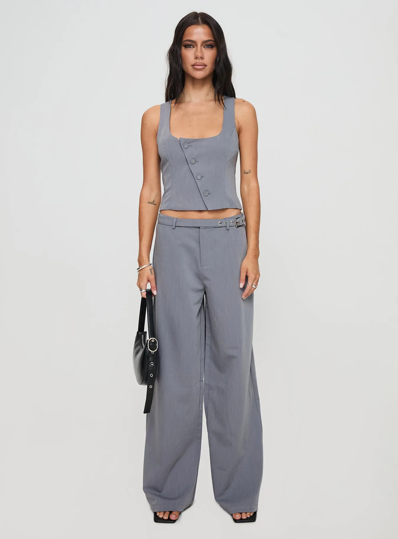 Miku Pants Charcoal