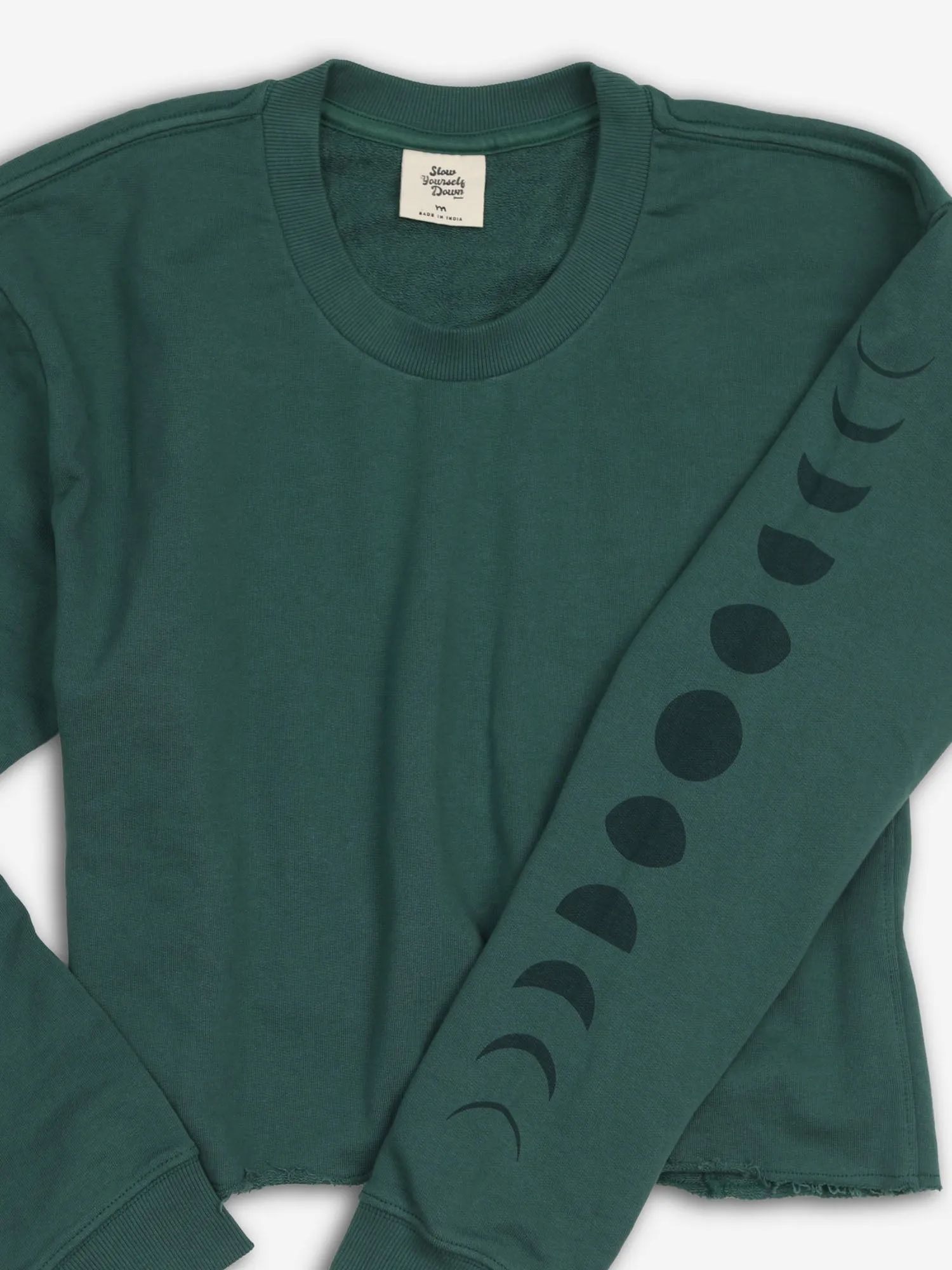 Moon Phase Crop Sweater