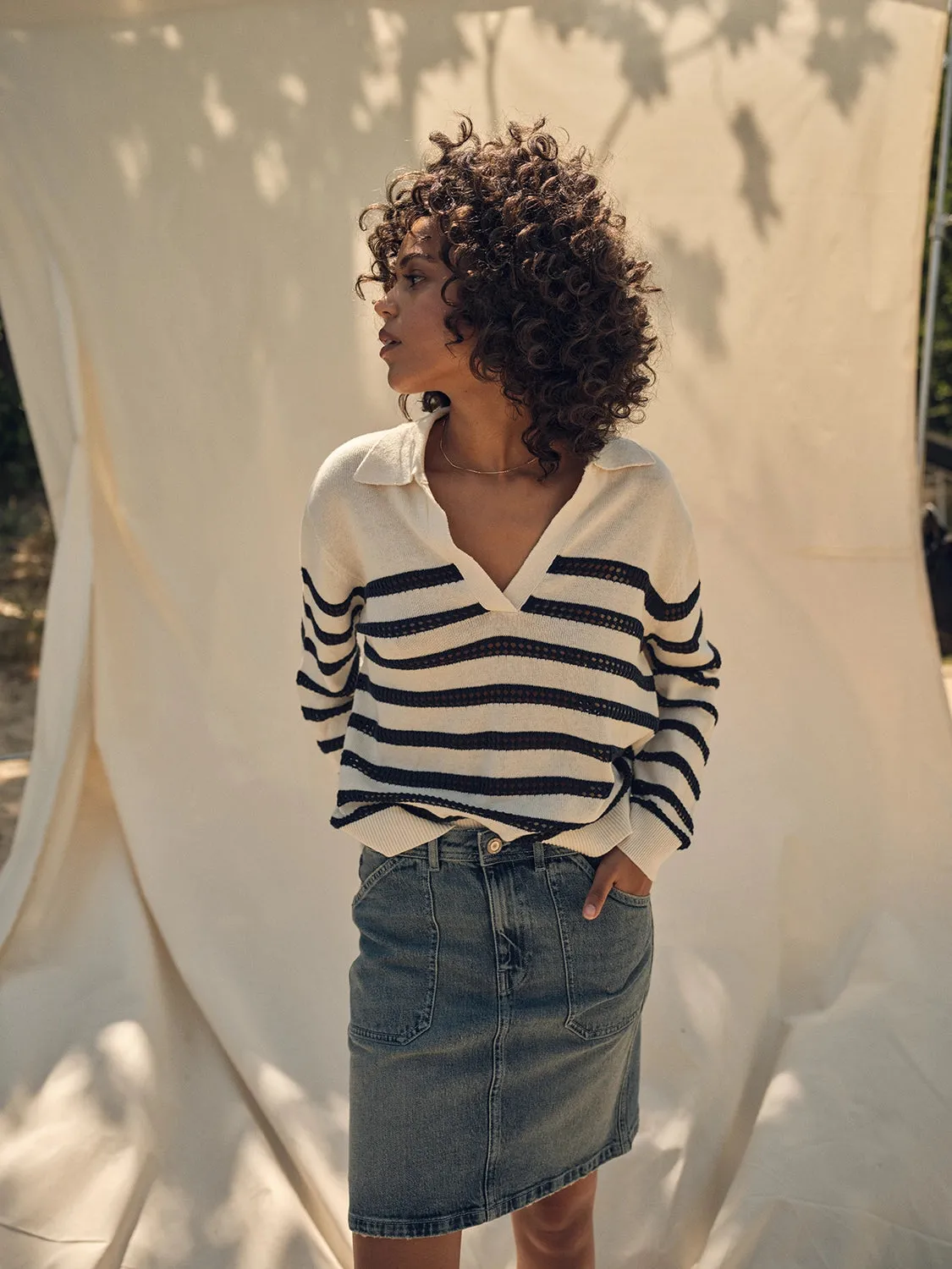Mos Mosh Rora Stripe Knit 158880