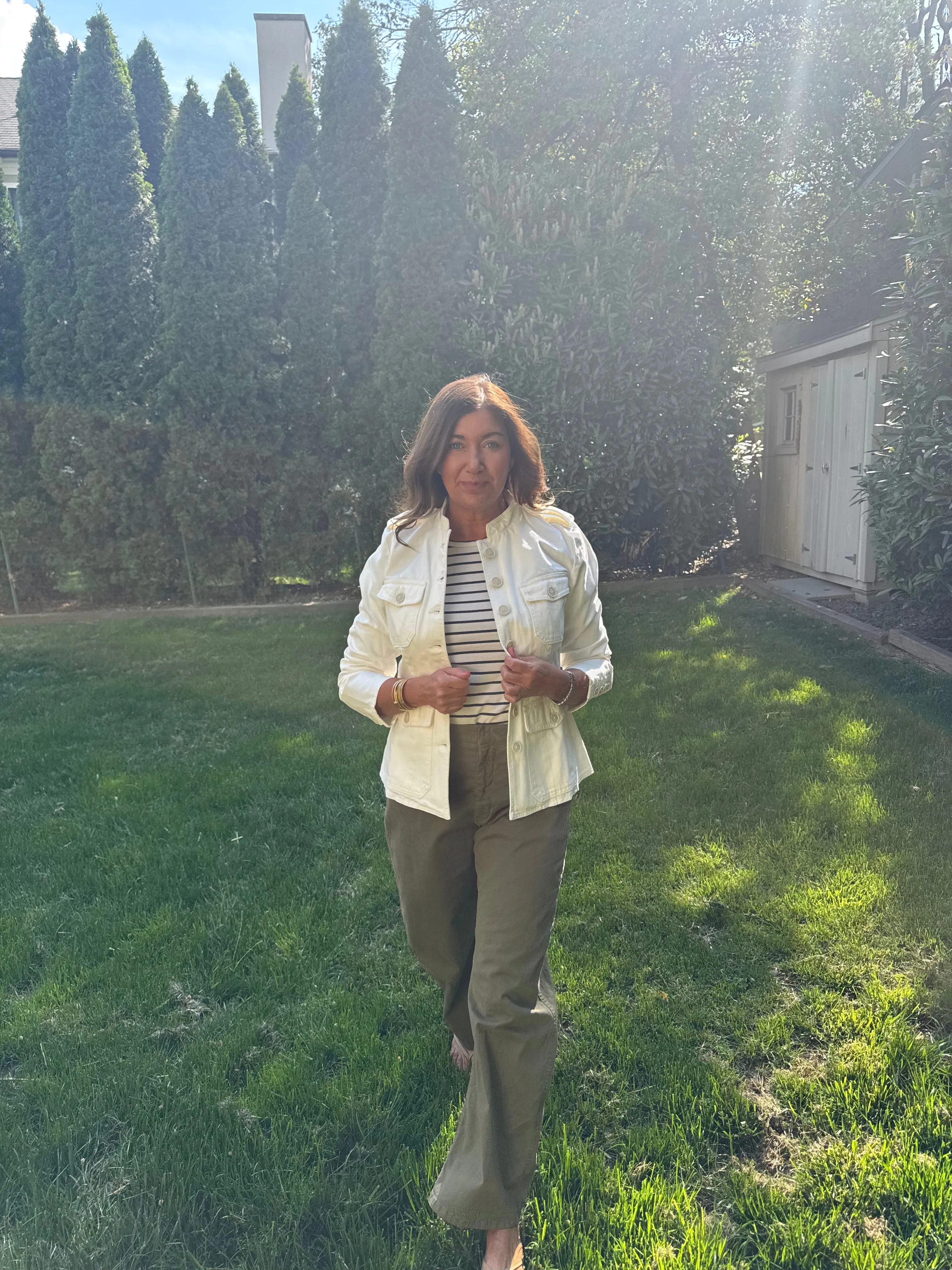 NILI LOTAN GERALDINE DENIM JACKET