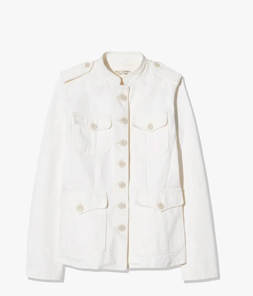 NILI LOTAN GERALDINE DENIM JACKET