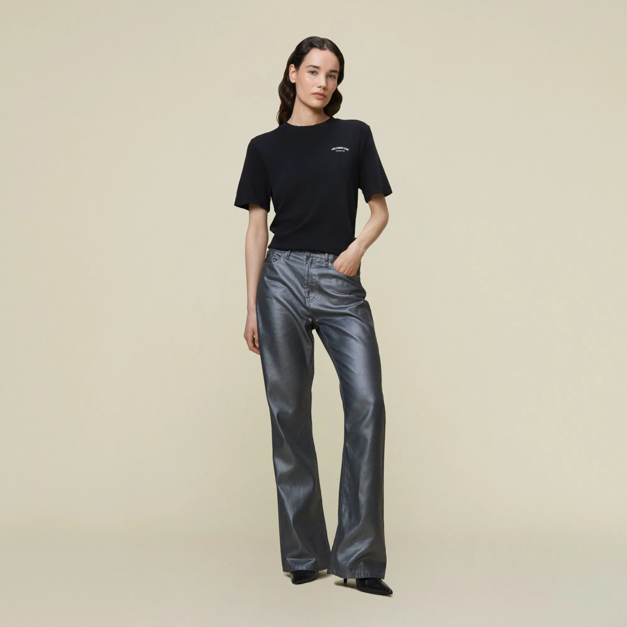 Ninette Tula Silver - High Rise Wide Fit