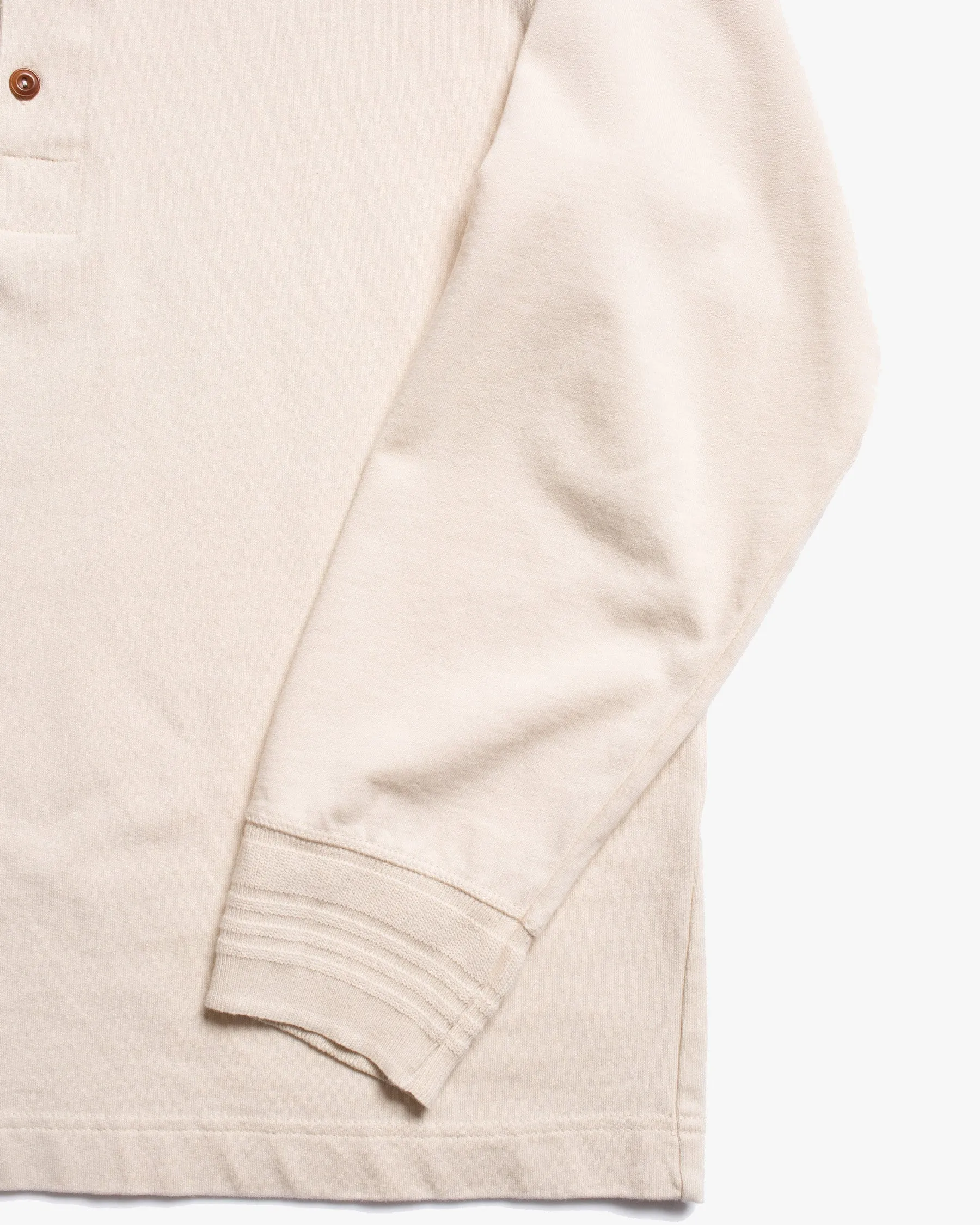 Nudie Jeans L/S Henley - Ecru