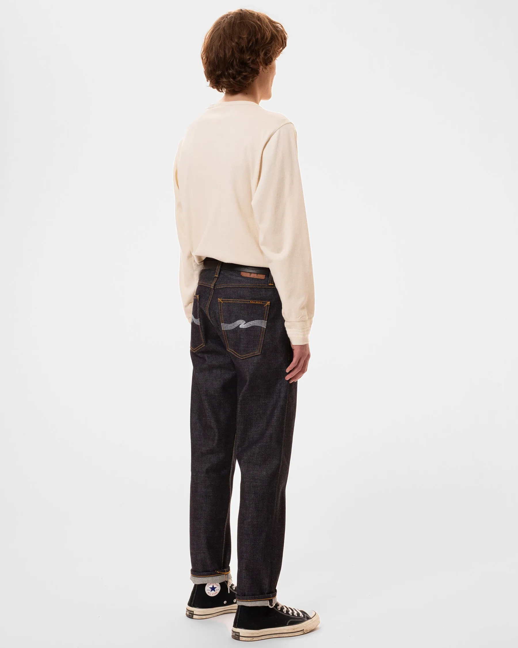 Nudie Jeans L/S Henley - Ecru