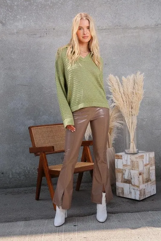 Sandra Collared Shirt Sweater