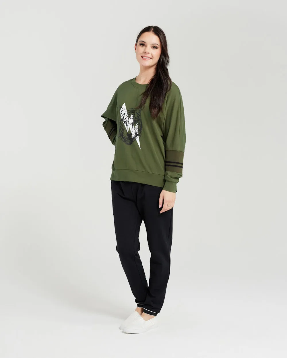 Seduce Layla Jumper - Olive