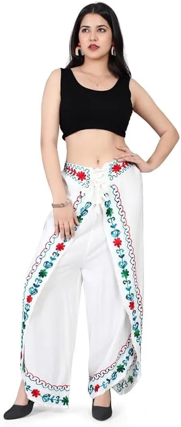 Stylish Relaxed Fit Yoga Pants, Boho Harem Pants with Floral Print, Free Size
