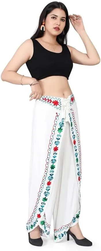 Stylish Relaxed Fit Yoga Pants, Boho Harem Pants with Floral Print, Free Size