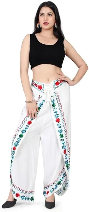 Stylish Relaxed Fit Yoga Pants, Boho Harem Pants with Floral Print, Free Size