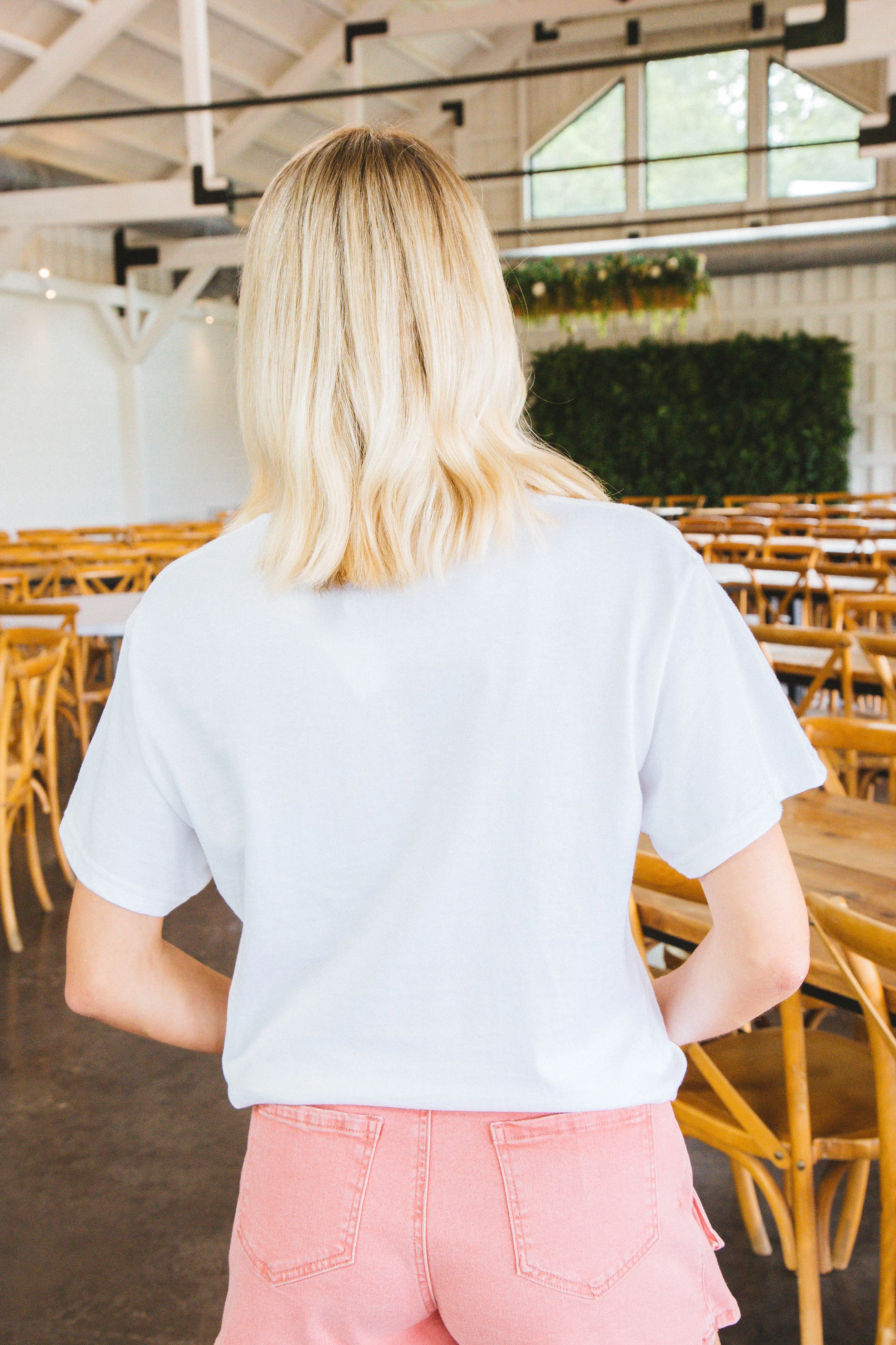 Summer Vibes Oversized Graphic Tee, White