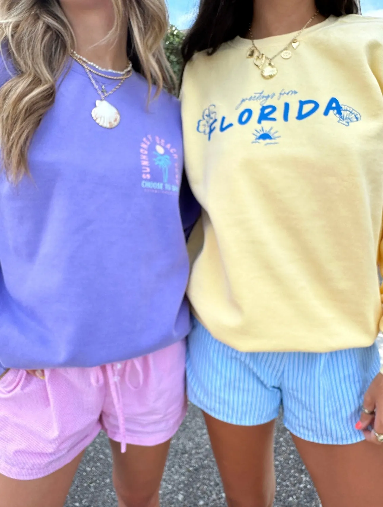 Sunhoney Beach Club Sweatshirt - Purple