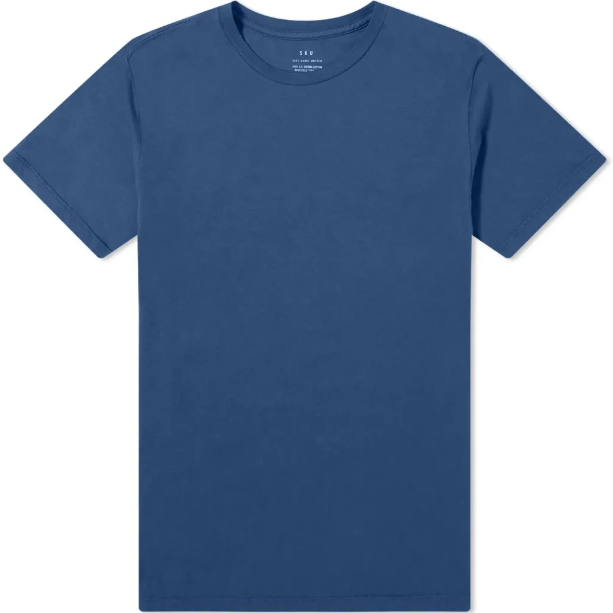 Supima Crew Tee (Indigo)