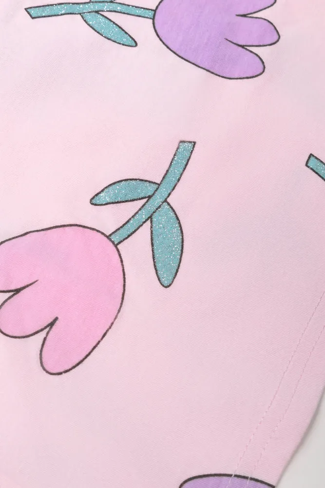 Tulip Long Sleeve T-Shirt Pink