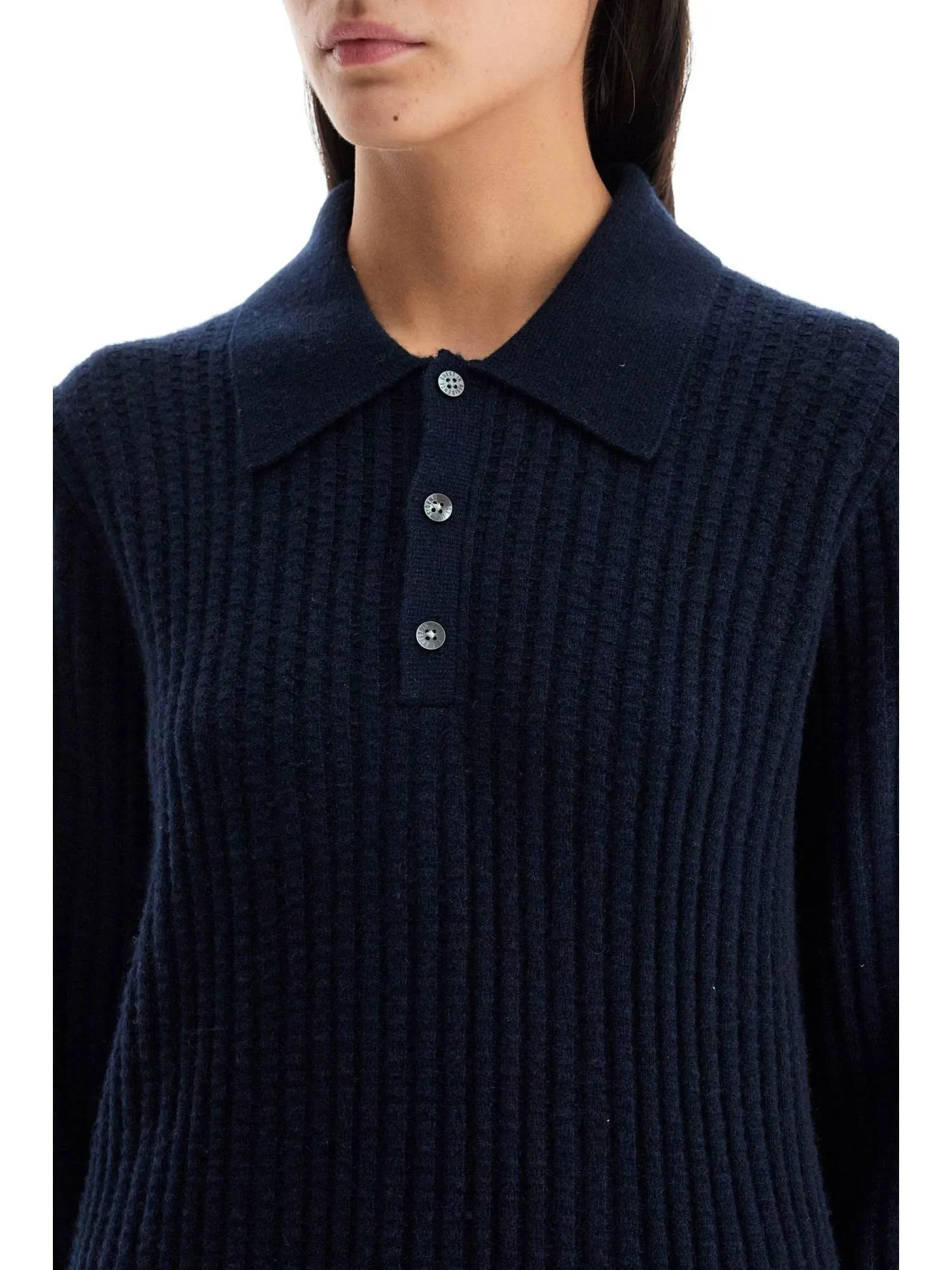 Waffle Knit Cashmere Sweater