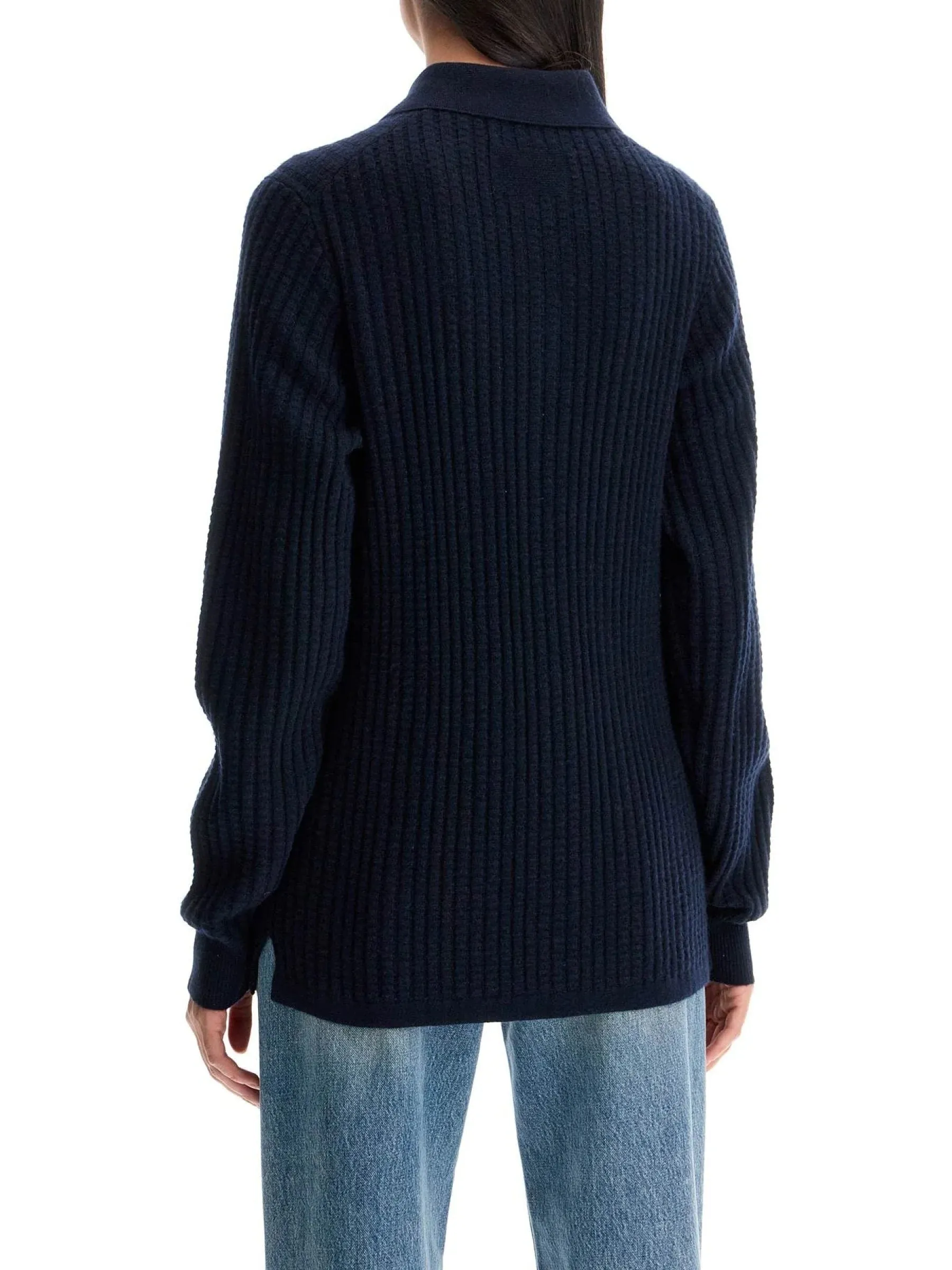 Waffle Knit Cashmere Sweater