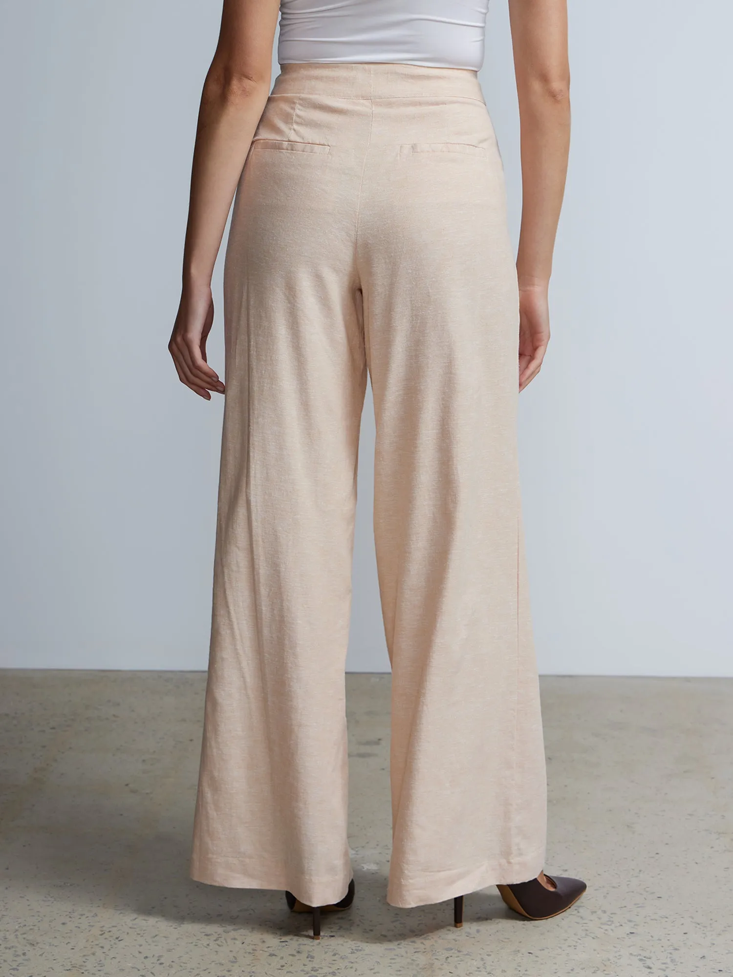 Wide Leg Linen Pant