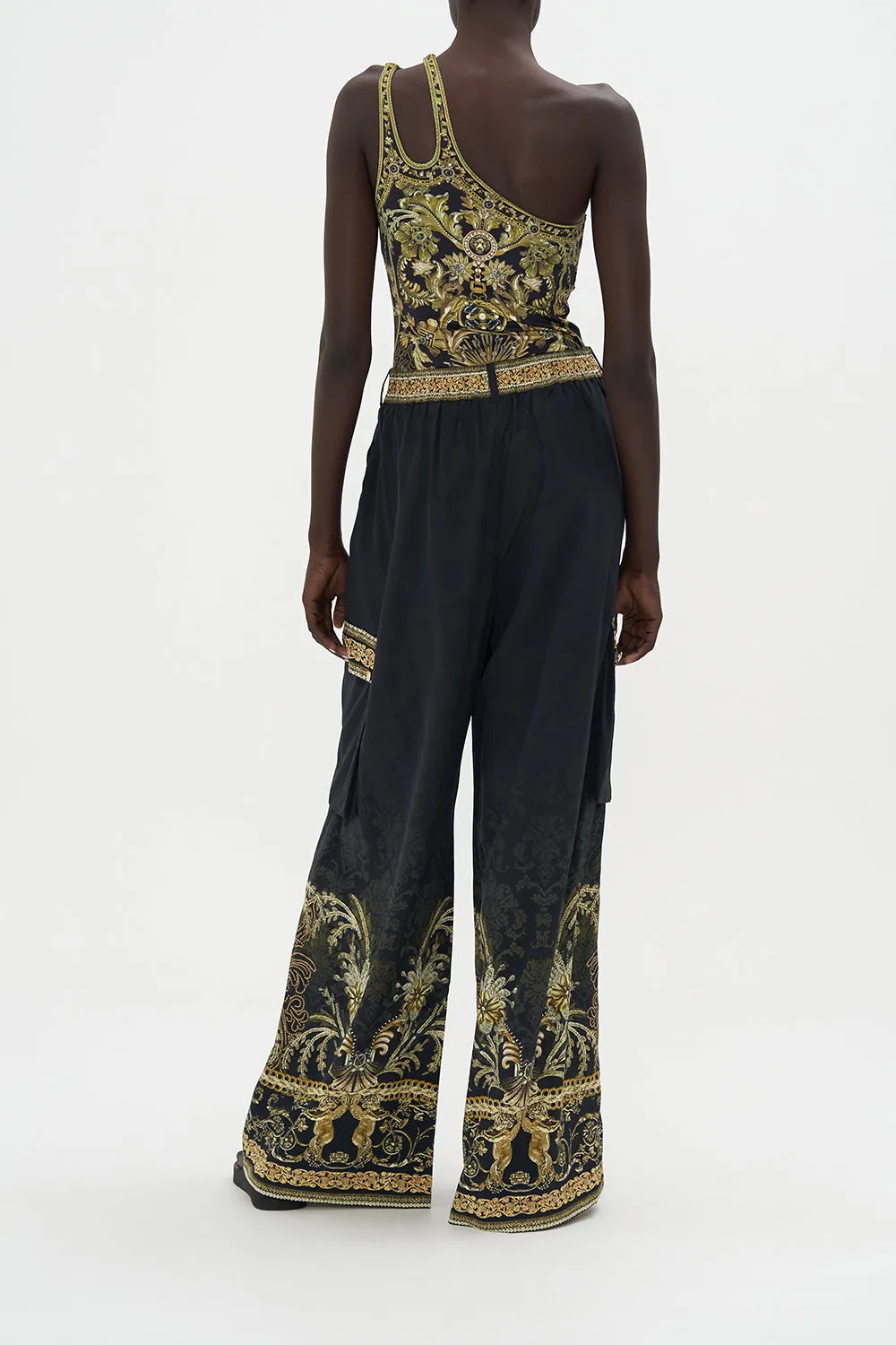 WIDE LEG UTILITY PANTS THE NIGHT IS NOIR