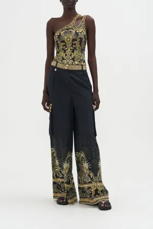 WIDE LEG UTILITY PANTS THE NIGHT IS NOIR