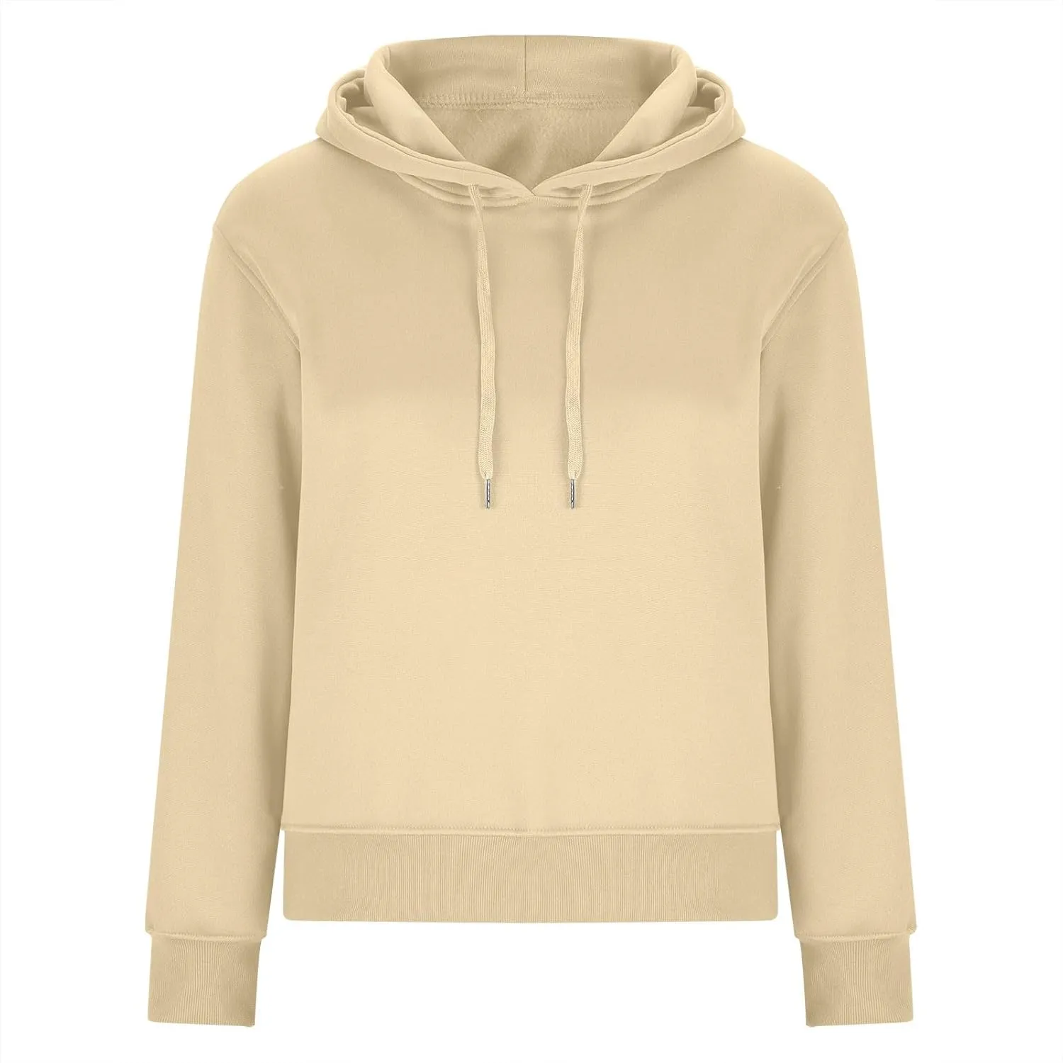 Womens Hooded Sweatshirt Fashion Solid Color Side Zipper Long Sleeves Loose Casual Pullover Oversized Hoodies Tops