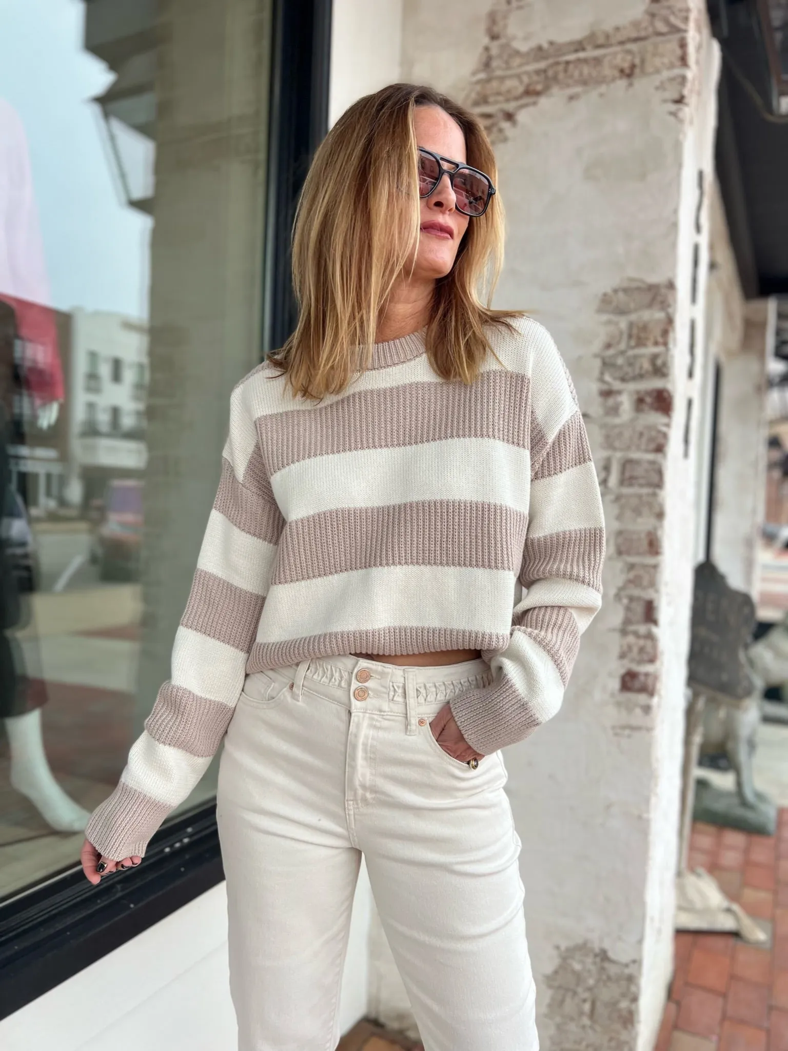 Z Supply | Boyfriend Sailor Sweater Parchment
